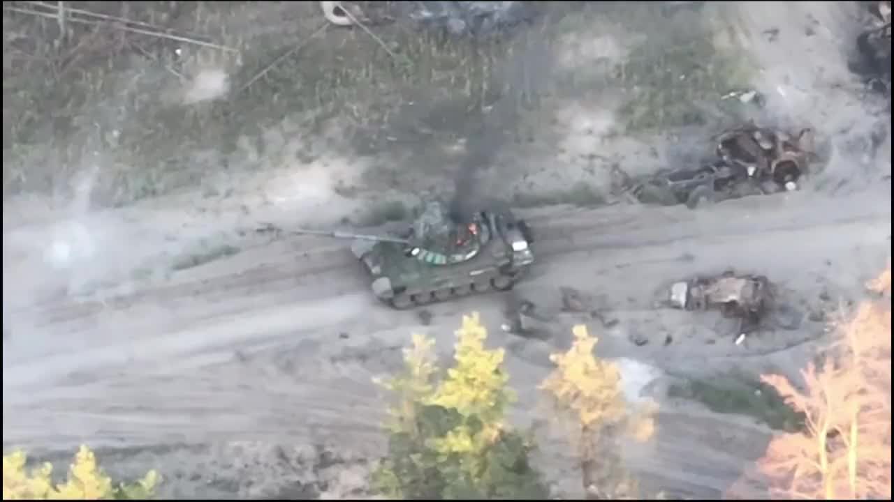 Preview for TOGA on X Air scouts spotted a Russian T 72 and quickly transmitted the coordinates to the gunners and FPV drone pilots. A few hits on target and another squad of enemy armored vehicles was completely destroyed #Ukr